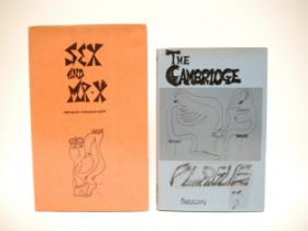 Anthony Swerling, 2 titles: 'Sex and Mr X', and 'The Cambridge Plague. An illistrated fantasia on