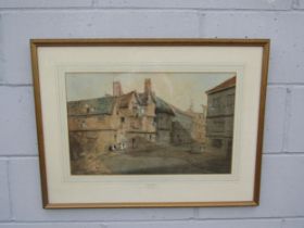 WILLIAM PHILIP BARNES FREEMAN (1813-1897) A framed and glazed watercolour, 'Westwick Street,
