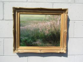 GERALD SPENCER PRYSE (1882-1956) An ornate framed oil on canvas landscape. Unsigned, provenance -