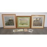 ALAN STONES (b.1947) Three framed and glazed limited edition lithographs - 'Yoke', 'Nourish' and '