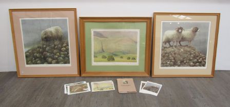 ALAN STONES (b.1947) Three framed and glazed limited edition lithographs - 'Yoke', 'Nourish' and '