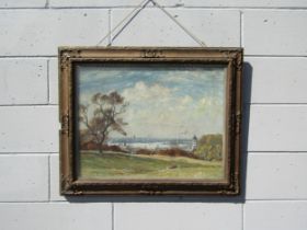 SIDNEY DENNANT-MOSS R.B.A (1884-1946) A framed and glazed oil on canvas, ‘From Greenwich Park’