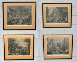 After William Hogarth (1697-1764) 'Humours Of An Election' - A set of four framed and glazed