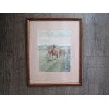 ALGERNON THOMPSON (1880-1944) A framed and glazed watercolour, ‘The Derby, 1927’ Signed bottom