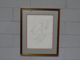 TREVOR WILLOUGHBY (1926-1995) A limited edition print of a line drawing of a Ballerina, pencil