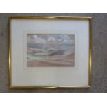 HERBERT BARNARD JOHN EVERETT (1876-1949) A framed and glazed watercolour, South Downs landscape.