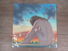 KRYS LEACH (b.1958) 'Gathering Twilight' - An oil on canvas board depicting a female nude. Details