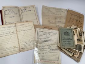 A collection of ephemera, photographs and postcards mostly relating to 24700 PRIVATE CHARLES