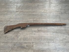 A wooden rifle, reputedly used by the Home Guard for training
