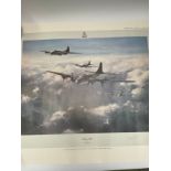 A limited-edition print by Robert Taylor, “Memphis Belle” signed by Robert K Morgan, Colonel USAF,