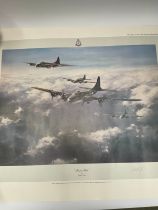 A limited-edition print by Robert Taylor, “Memphis Belle” signed by Robert K Morgan, Colonel USAF,