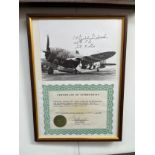 An aviation photograph signed by Colonel Francis Gabreski USAF, with certificate of authenticity,