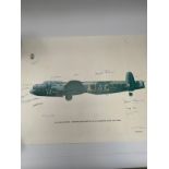 DAMBUSTERS INTEREST: A Battle of Britain Museum Appeal limited-edition print 770/1000 signed by