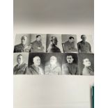 A quantity of WWI medical officer glass photographic slides, British and American officers