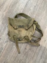 A copy of a musette bag, reputedly from the series Band of Brothers