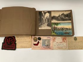 A collection of ephemera relating to RFN WALTER STORY 5TH LONDON REGIMENT together with a photograph