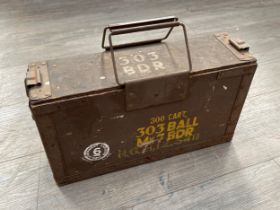 A .303 ammunition box