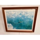 A print 'Evening Flight' after Gerald Coulson, signed by the artist to lower-right margin, framed