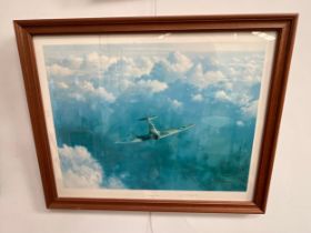 A print 'Evening Flight' after Gerald Coulson, signed by the artist to lower-right margin, framed