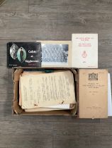 A quantity of Essex Cadet Force ephemera dating from 1944 to 1970