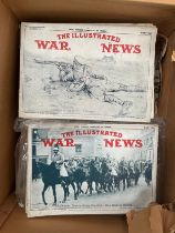 A collection of WWI 'Illustrated War News' publications