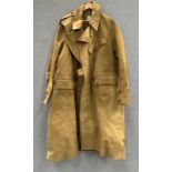 A WWII 1944 dated dispatch rider's coat