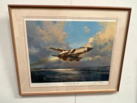 A limited-edition signed print 'Operation Desert Storm 1991' after Frank Wootton, 58/850, signed