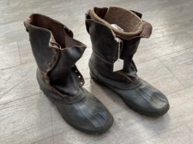 A pair of WWII US Infantry overboots / winter boots