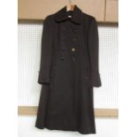 A Windsmoor late 1960's early 1970's chocolate brown Worsted and wool two piece dress coat suit