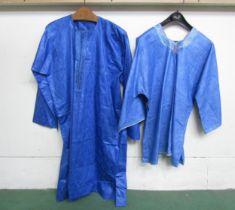 Two blue Bedouin kaftans from Niger