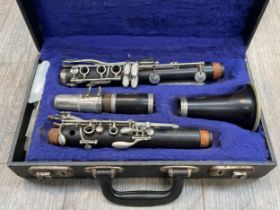 A Buffet Crampon of Paris ebony clarinet, hard cased