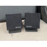 A pair of Monitor Audio Airstream WS100 desktop speakers, serial number 6001730912 COLLECTOR'S