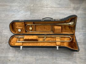 A Boosey & Hawkes 400 trombone, hard cased