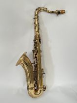 A Selmer Super Action 80 tenor saxophone, serial no. 316618, corrosion present, cased
