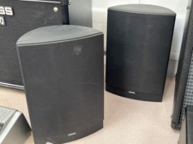 A pair of Loewe L-82A bookshelf speakers COLLECTOR'S ELECTRICAL ITEM: Item requires electrical
