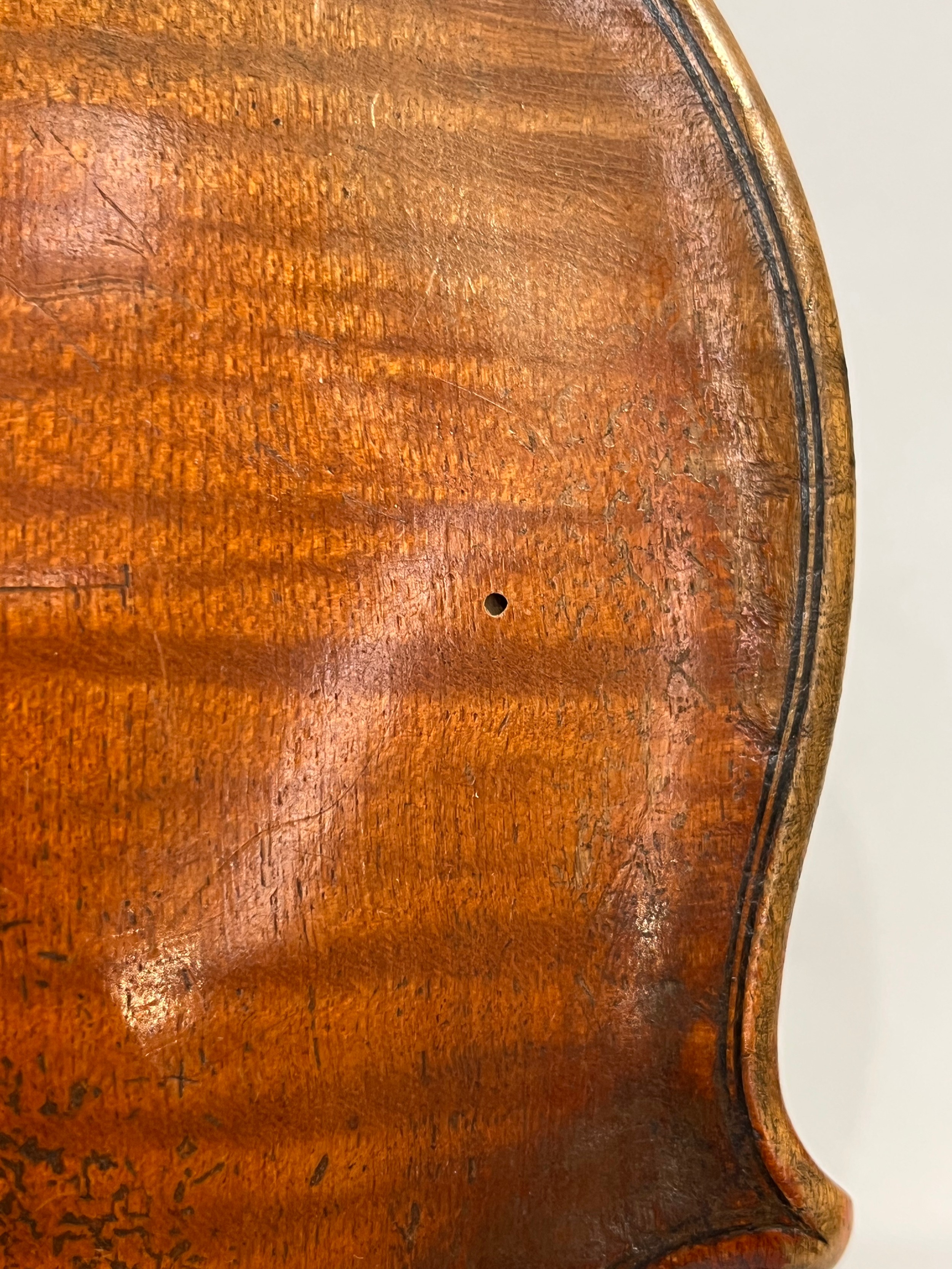 A late 19th / early 20th Century Guarneri copy violin, full size (4/4), two piece figured maple - Image 5 of 5
