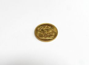 A 1912 gold Sovereign