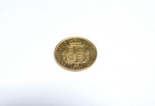 An 1887 gold half sovereign