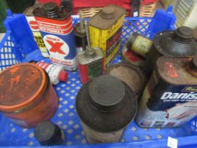 A quantity of mixed tins including Redex, etc