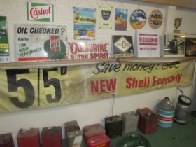 A 'New Shell Economy' banner 5/5D a gallon