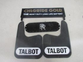 Talbot mud flaps, RR plate and a Chloride Gold display top sign
