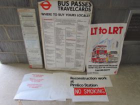 A quantity of transport ephemera including London Underground maps and bus related