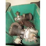 Two boxes of motorcycle engine spares
