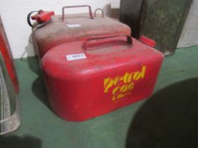 Two fuel cans