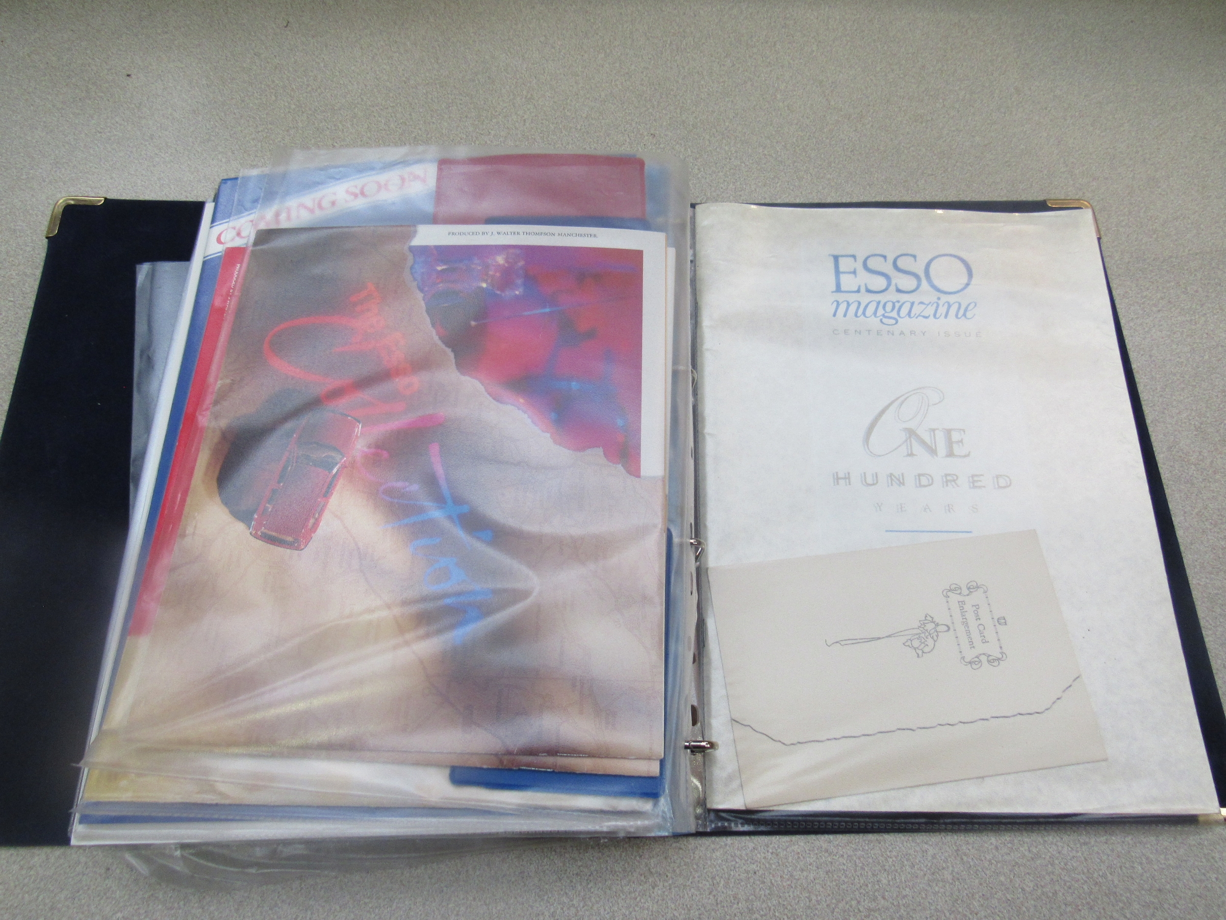 A folder containing various Esso related ephemera including Annual Dinner Menus from the 1950's, - Image 4 of 4