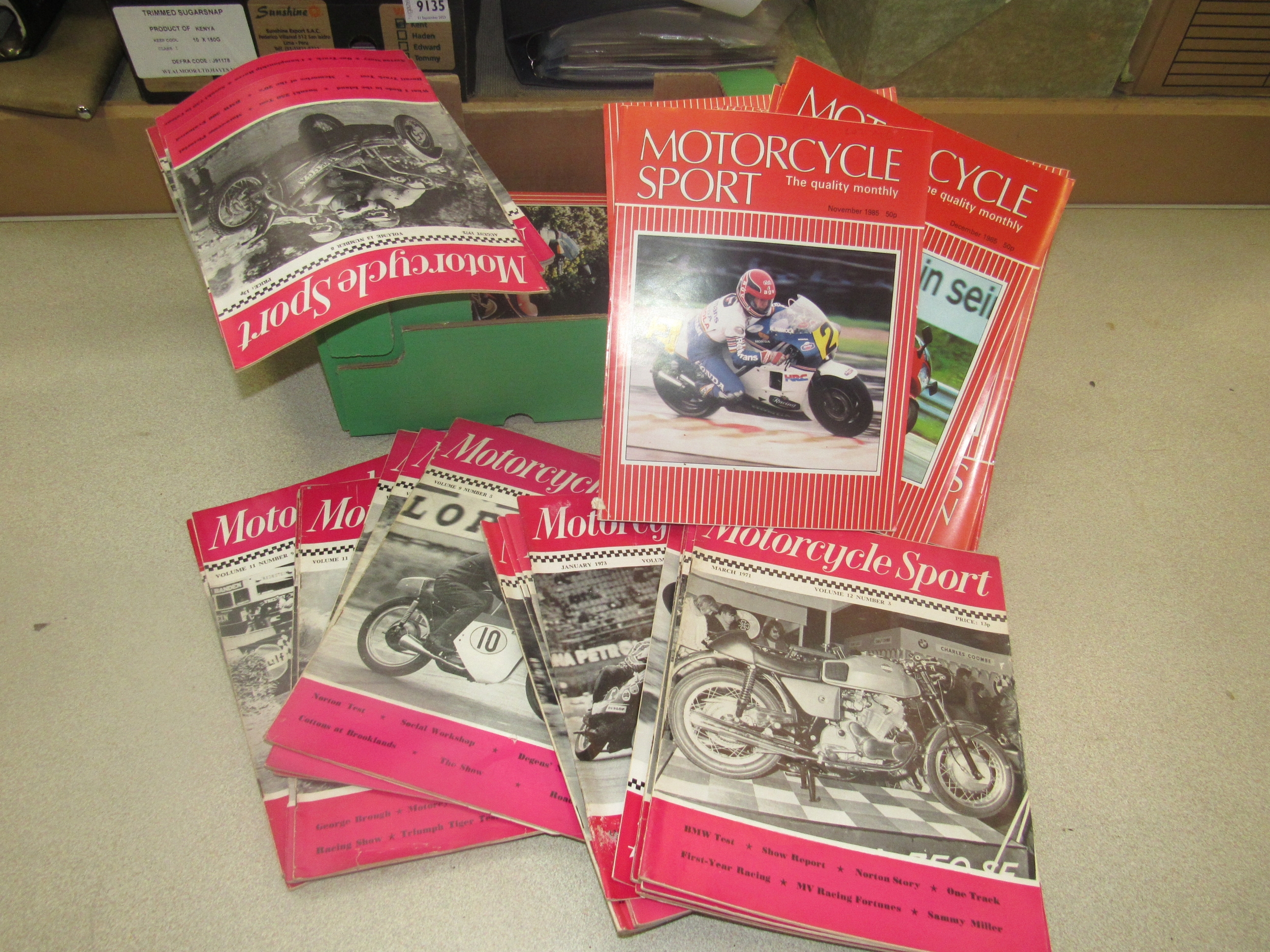 A quantity of Motorcycle Sport magazines covering the 1960's, 70's and 1980's