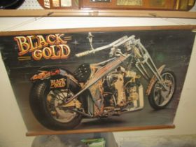 A circa 1970's hanging poster "Black Gold"