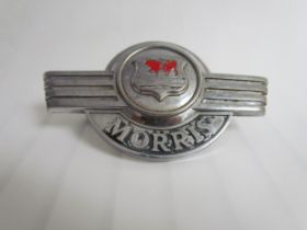 A Morris badge, 73787'3 to verso