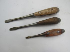 Three vintage Bentley screwdrivers