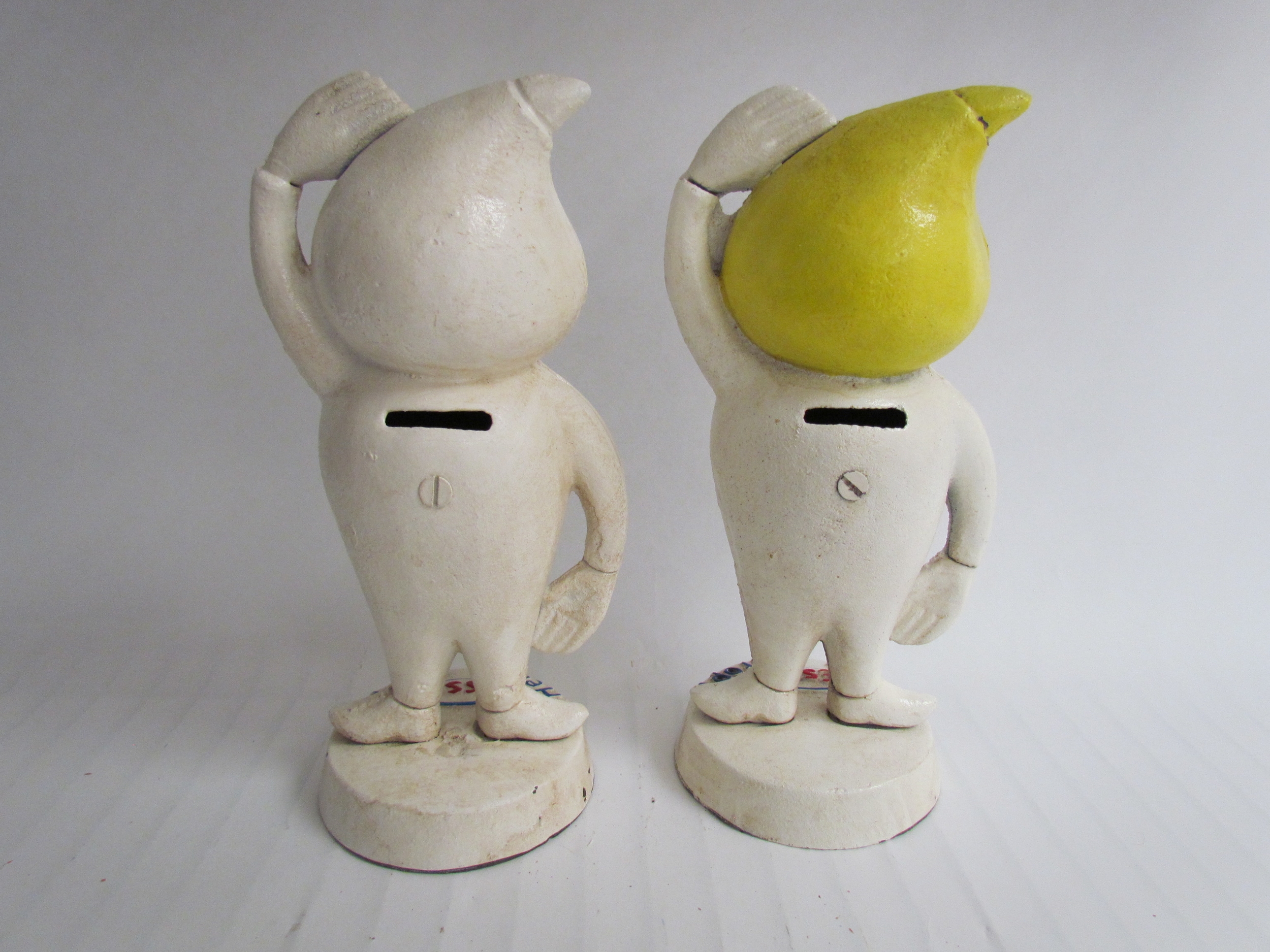 A pair of reproduction cast Esso Mr & Mrs Drip money boxes. "Frau Tropf and Herr Tropf" - Image 2 of 3